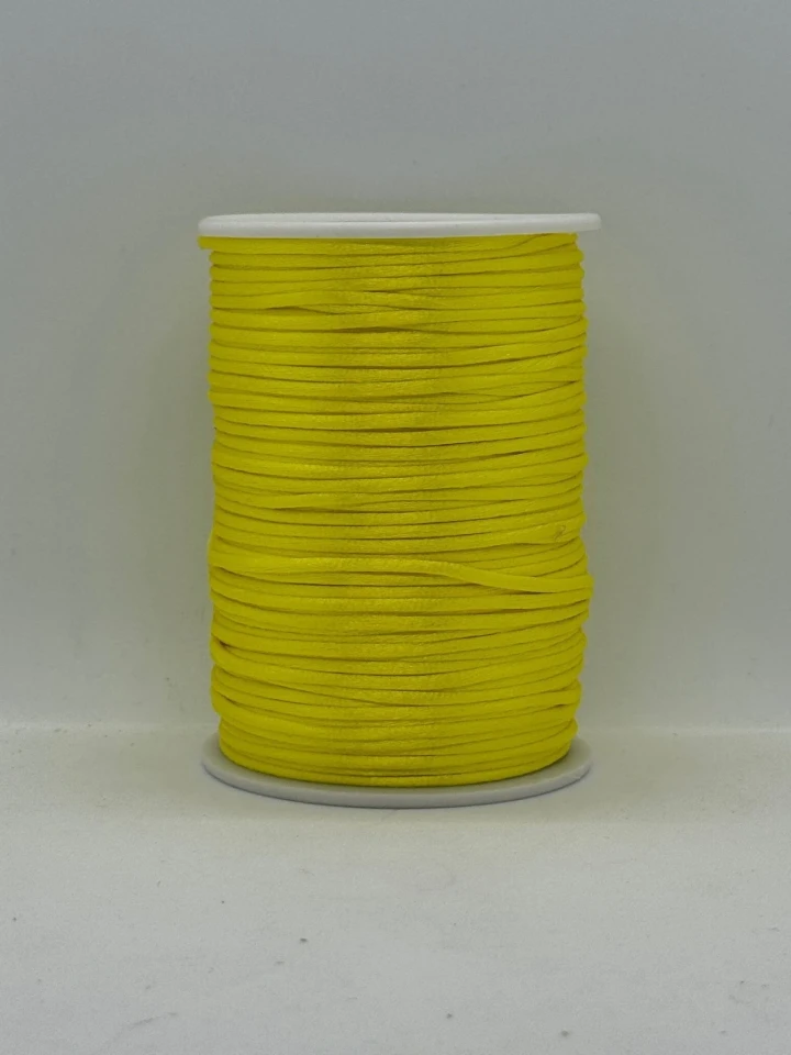 Шнур атласный корсетный 2.3 мм (100 ярдов/91,44 м.), 55 світлий жовтий