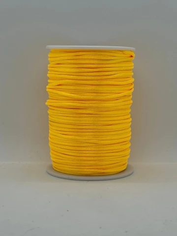 Шнур атласный корсетный 2.3 мм (100 ярдов/91,44 м.), 56 жовтий