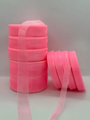 Стрічка органза 2,5 см (45 м.), 1005 рожевий