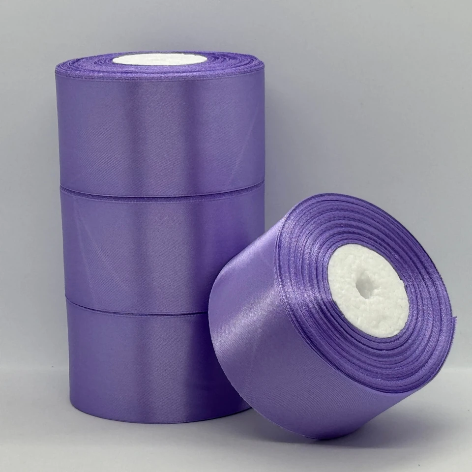 Атласная лента 5 см (33 м.), 21 сапфіровий