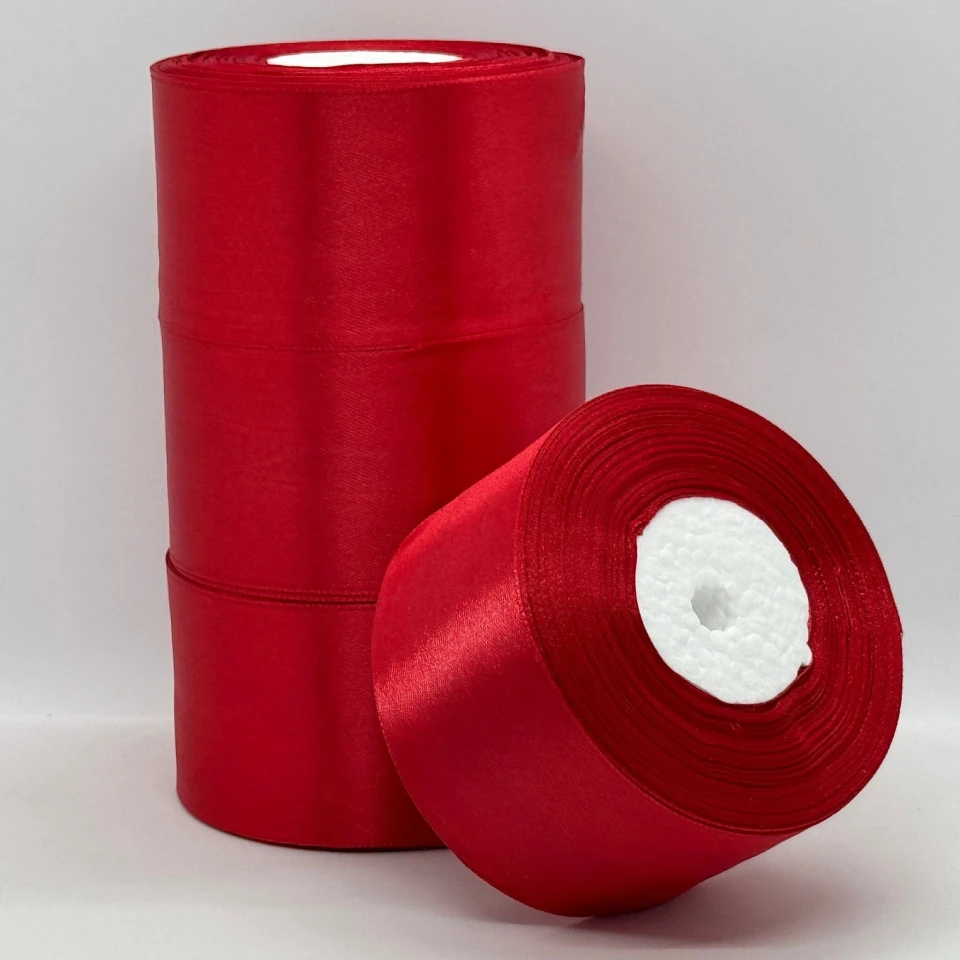 Атласная лента 5 см (33 м.), 133 кардинальский