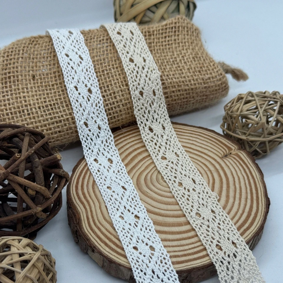 Макраме 'Молочная звезда' 2 см. (1 м.), білий