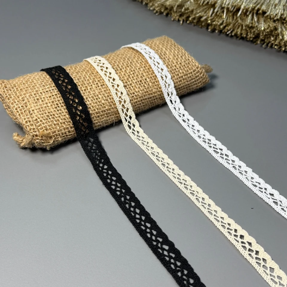 Кружево макраме "Крылья нежности" 1,5 см (1 м.), білий