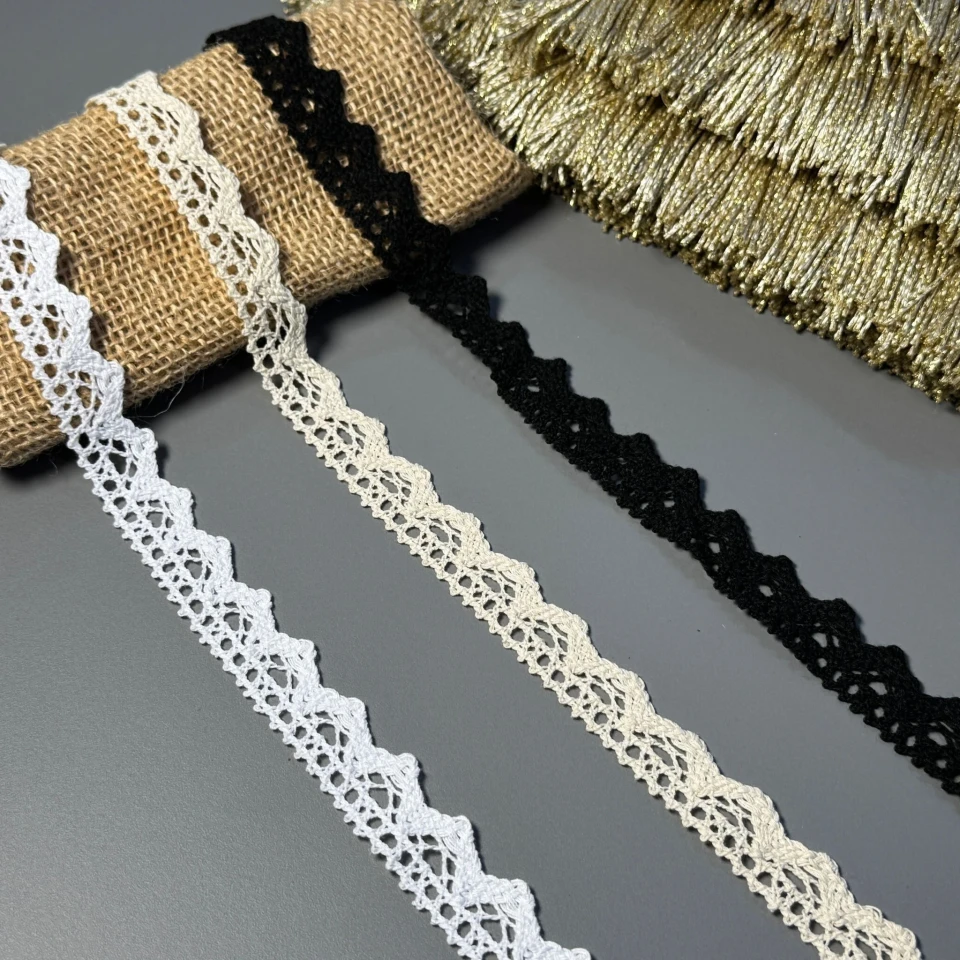 Кружевное макраме "Молочное облачко" 2 см.(1 м.), білий