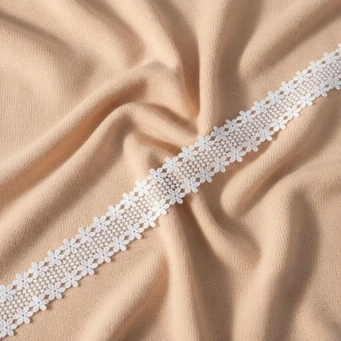 Кружево полиэстер ВВ "Шелковая черта" 3 см.(1 м.), білий