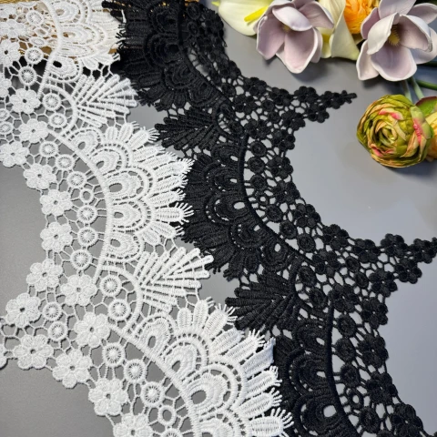 Кружево полиэстер ВВ"Кружевная фантазия" 23 см.(1 м.), білий